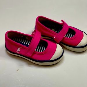 Pink Ralph Lauren baby/toddler shoes